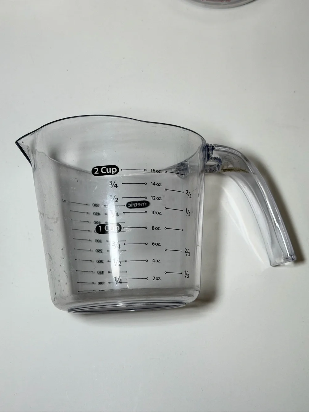 Set of 3 Clear Plastic Measuring Cups set